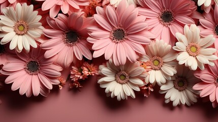 Background Pink Daisy Flowers, HD, Background Wallpaper, Desktop Wallpaper 