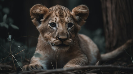 Baby lion