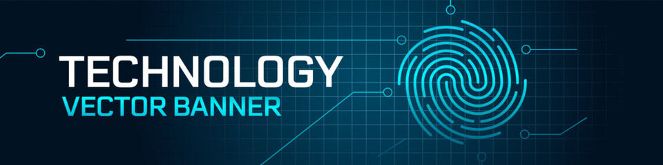 Technology banner. Vector banner.