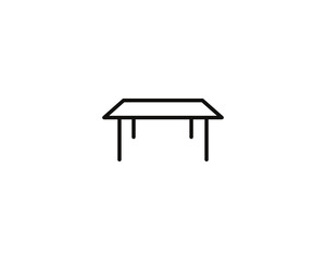Table furniture icon vector symbol design illustration