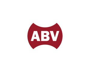 ABV logo design vector template