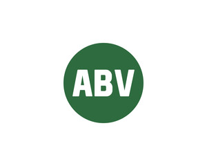 ABV logo design vector template