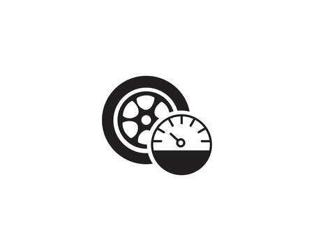 recommend clip art: Tire icon vector symbol design illustration isolated