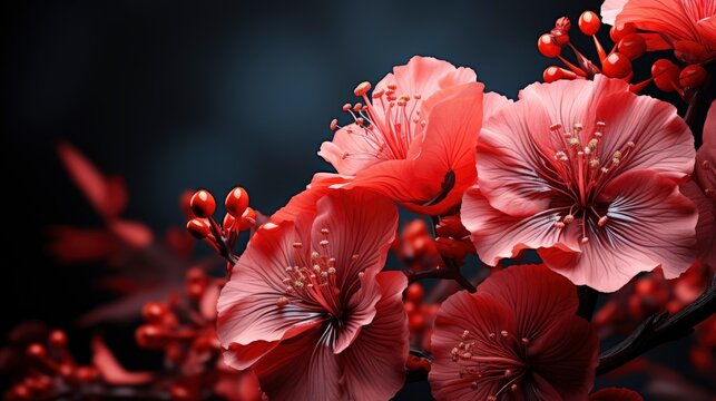 Beautiful Blossoming Red Gudhal Hibiscus Flower, HD, Background Wallpaper, Desktop Wallpaper 