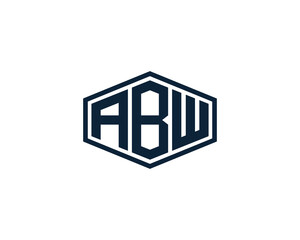 ABW logo design vector template