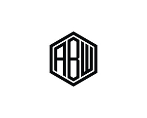 ABW logo design vector template