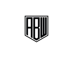 ABW logo design vector template