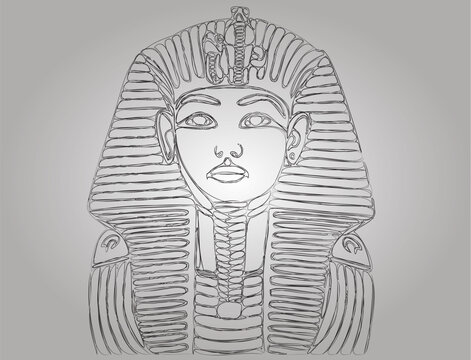 Bust of the Egyptian pharaoh Sphinx