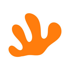 Colorful shape doodle. Funny basic shapes