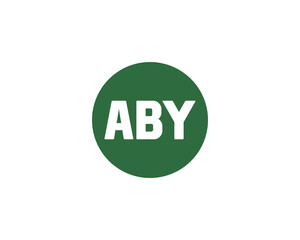 ABY logo design vector template