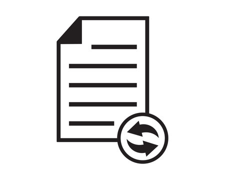 Document icon vector isolated design illustration 