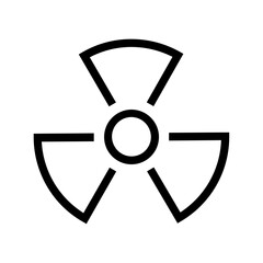 Fototapeta premium radiation warning sign