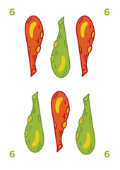 Spanish deck of cards game. Hand drawn vector illustration, stylized in traditional line art. art decorations, print for decoration. Isolated background