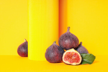 Figs, concept of tasty and juicy fruit