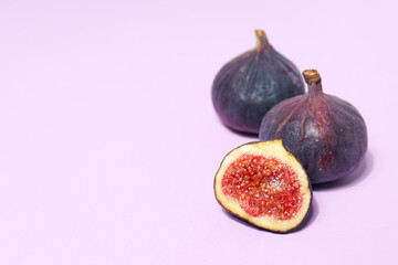 Figs, concept of tasty and juicy fruit