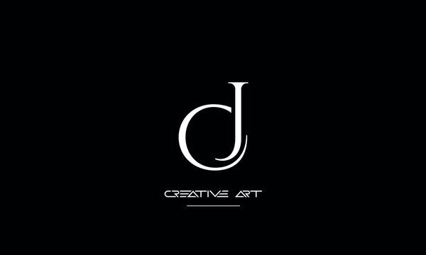 CJ, JC, C, J abstract letters logo monogram