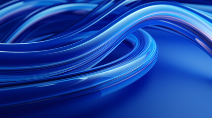 Abstract blue 3d pipe lines background
