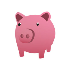Pig saving money for your business background