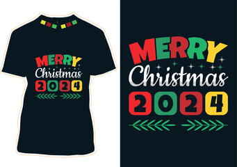 Merry Christmas 2024 T-shirt Design