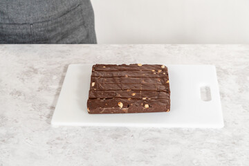 Chocolate macadamia fudge