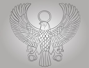 Eagle Egyptian symbol of peace love and power