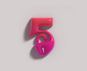Symbol of Home Security 3D Logo Design