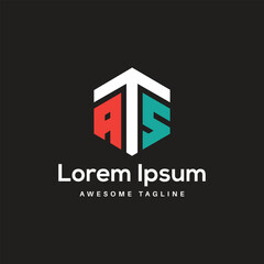 ATS Letter Logo Design Free Icon