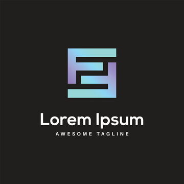 F2F Letter Logo Design Free Icon