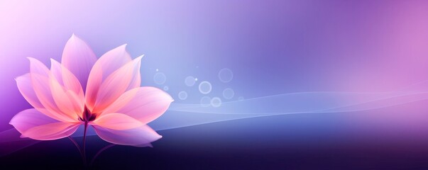 Horizontal abstract purple and pink flowers background. Spring banner for 8 march woman´s day and mother's day, large copy space for text. wallpaper and banner
