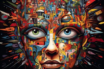 A Kaleidoscope of the Mind: A Vibrant Depiction of Split Personality Disorder and OCD