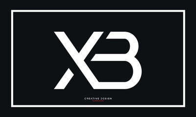 XB or BX Alphabet letters logo monogram