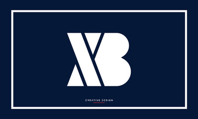 XB or BX Alphabet letters logo monogram