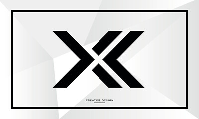 Alphabet letters icon logo XC or CX