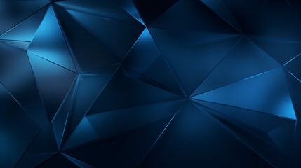 Abstract dark blue triangles pattern background