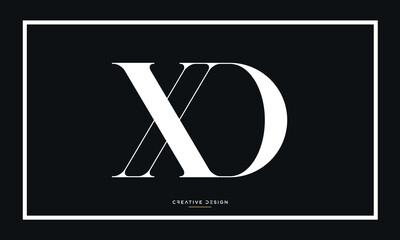Alphabet letters XD or DX logo monogram