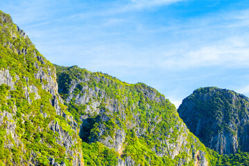 Beautiful tropical landscape of the Maya Bay in the Phi Phi Islands in Thailand