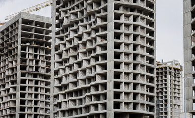 Fototapeta premium Monolithic frame construction