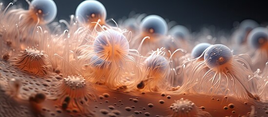 Vorticella is a microscopic protozoan genus.