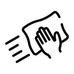 wipe line icon
