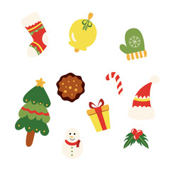 christmas icons set