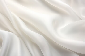 Background with flowing soft white cloth - obrazy, fototapety, plakaty