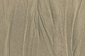 Natural lines in the sand on Edisto island, South Carolina