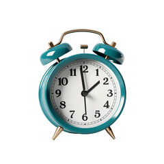 3d Alarm Clock isolated on transparent background