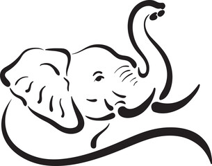 Obraz premium Elephant isolated on transparent background. Mammals. Wildlife Animals.