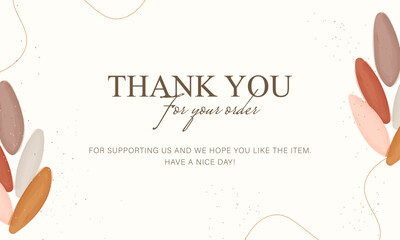 thank you card template, aesthetic greeting card template, good for your small business