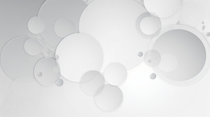 Abstract white and grey circle background