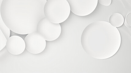Abstract white circles background