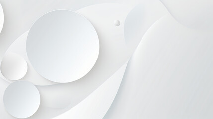 Abstract white circles background