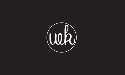 WK, KW , W ,K, Abstract Letters Logo Monogram	