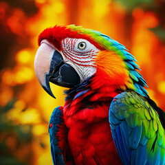 Fototapeta premium portrait of a macaw